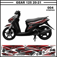 Yamaha gear 125 Striping, gear fi sticker, gear fi trim variation, mio gear cutom sticker