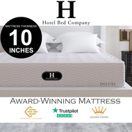 [Bulky] HOTEL Deluxe Mattress | Luxury Mattress Use by Luxury 5 Star* Hotels | 5 Zoned Pocket Springs | Latex, Memory Foam, Advanced Cooling Features Spring Mattress | Re-create The Luxury Hotel Bed At Home | Single, Super Single, Queen, King size