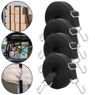 【Migumila】4Pcs High Elasticity Latex Elastic Bands Bicycle Tie Luggage Fixing Strap Motorcycle Cargo