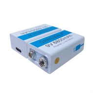 *9V battery 6800mAh li-ion Rechargeable battery USB Battery 9V lithium battery Shipment within 24 ho