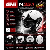 NEW Helmet GIVI M35.1 Scudo II SOLID WHITE Open Face Motorcycle Helmet With Visor Size S/M/L/XL/2XL 