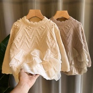 Girls' Pullover Sweater Children's Sweater Children Autumn and Winter Sweater