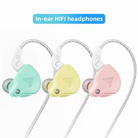 QKZ AK6-X In Ear Hifi Stereo Earphones Heavy Bass Wired With Microphone Wire Control For Music Daily