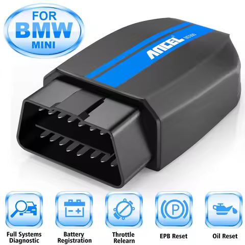 ANCEL BD300 Bluetooth 5.0 OBD2 Scanner for BMW/Mini ABS SRS Airbag TPMS Oil Reset Diagnostic Scan To