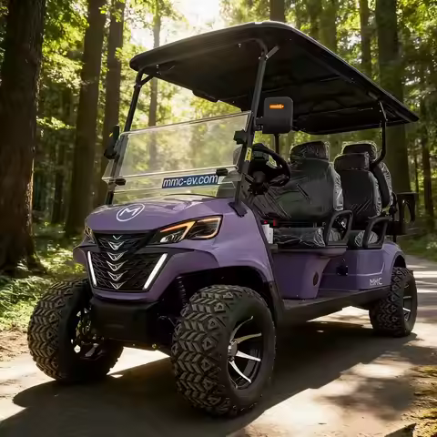 China MMC 4WD New 2 4 6 8 Seats Club Car 48/60/72V Lithium 4000w/5000/7000w Battery Solar Panel Oper