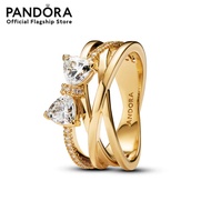 Pandora Gold Bow 14k gold-plated ring