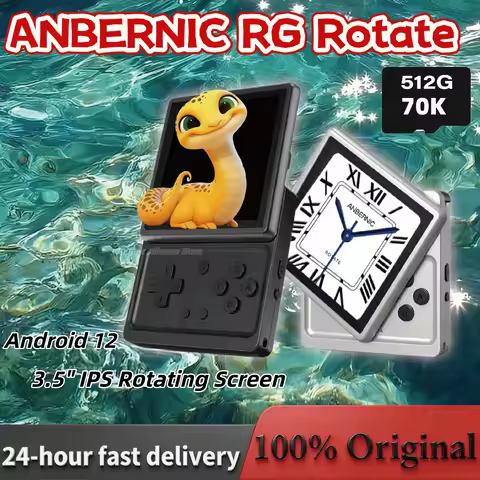ANBERNIC RG Rotate Rotatable Square Screen Handheld Game Console 3.5 Inch 720×720 IPS Touchscreen T6