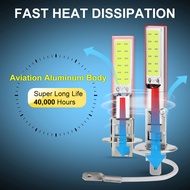 - 1pc H1 H3 H27 881 H27 880 COB LED Bulb Light 10W Car Fog Light Super Bright 6000k White