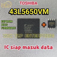 TOSHIBA 43L5650VM EEPROM / BIOS / FIRMWARE eMMC 4GB + 25Q16 THGBMDG5D1LBAIL 43L5650