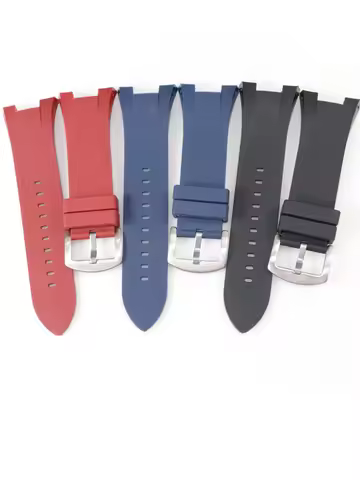 Durable Silicone Watchbands for Armani Ax1802/Ax1050/Ax1803 Series with Concave Interface 31*14mm Wa