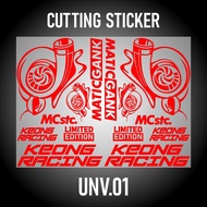 Termurah Cutting Sticker Keong Siput Racing Satu Set Aksesoris Stiker Striping Motor Honda Scoopy 2