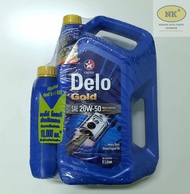 Caltex Delo Gold SAE 20W-50 7L. น้ำมันเครื่อง คาลเท็ก กึ่งสังเคราะห์ ดีเซล 20W-50 สำหรับรถบรรทุก ขนา