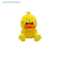 Familiesandflash> 3D Printed Angry Little Yellow Blue Duck Statue Party Office Desktop Decoration Du