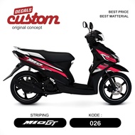 Yamaha Mio GT Mio jstriping sticker, Mio GT 110 premium motorbike sticker, Yamaha Mio GT sticker