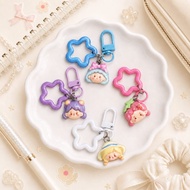 GANTUNGAN Keychain Cute, Unique Pastel Keychain Head, Attractive, Functional Design for Everyday Key