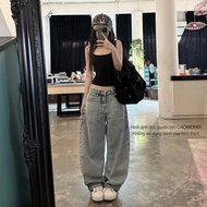 CAOMEIBBI - UNISEX Loose CURVED JEANS - KARIN DENIM. Seluar Jeans Perempuan Baggy Jeans Jeans Baggy