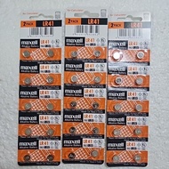 Maxcell LR 41 (192)V3GA 1.5V Original Battery(10pcs Pack) Expire：12-2032