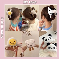 Cute Plush Hair Clips Autumn And Winter Large Shark Clips Cartoon Shape Hair Pin Fashion Accessories