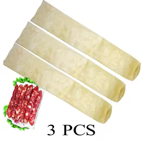 3 PCs Homeuse Diameter 10cm Sausage Hot Dog Casing Cooking Tools Europe Big Sausage Sausage Packagin