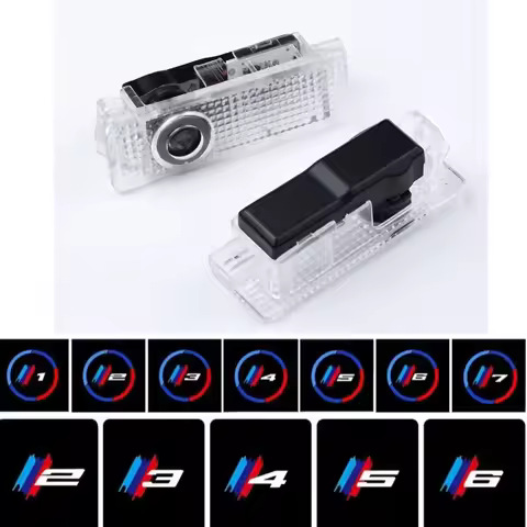 2pcs Car LED Welcome Light For 1 3 5 7 Series E90 E91 E92 E93 E60 E61 F10 F07 E63 E64 F12 F13 F30 X3