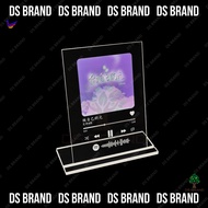Plak Music / New 7 LED Colors Stand Spotify Akrilik / Acrylic Song Custom Photo Spotify Code saiz A6