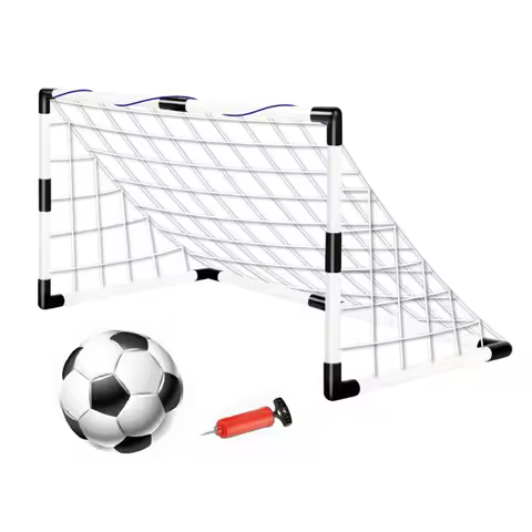 Folding Soccer Goal with Pump & Ball Football Goal Sports Weather Resistant Foldable Football Goal P