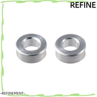 REFINEMENT 8Pcs Damper Spacer Washer, Aluminium Alloy Silver Tone Shock Absorber Spacer, Useful d2.6xD5x2 Grommet Spacer Pads for RC Model Car