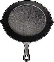 Wok Pan Cast Iron Pan Skillet Frying Pan Cast Iron Pot Best Heavy Duty Professional Seasoned Pan Cookware for Frying Saute Cooking (Size : Grey Wolf) vision