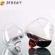 JEROMY Irregular   Glass, Rotating Tumbler Cognac Glasses Cup, Creative Transparent European Style  
