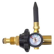 Helium Latex Balloon Filler Air Flow Inflator Regulator 0-3000 PSI Gauge for CGA580 Tank Valve Heliu