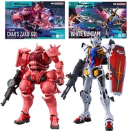 Bandai Char's Zaku GQ Action Figure White Gundam Anime Mobile Suit Gundam GQuuuuuuX Toys for Boys Or