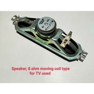 Speaker, 8 ohm moving coil type
