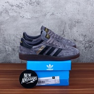 Sepatu Adidas Spezial Handball Dark Grey Abu List Black Sole Gum -