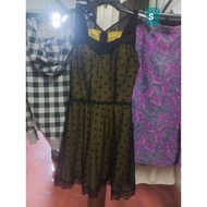 Lace polka dot dress S MS40