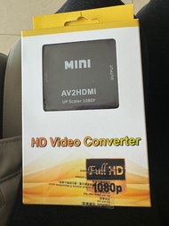 黑色AV線轉HDMI 高清視頻 轉換器 AV2 HDMI Converter