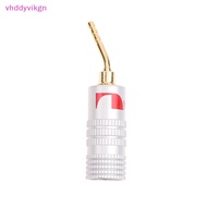 VHDD 2mm Banana Plug Nakamichi Gold Plated Speaker Cable Pin Angel Wire Screws Lock Connector For Musical HiFi Audio SG