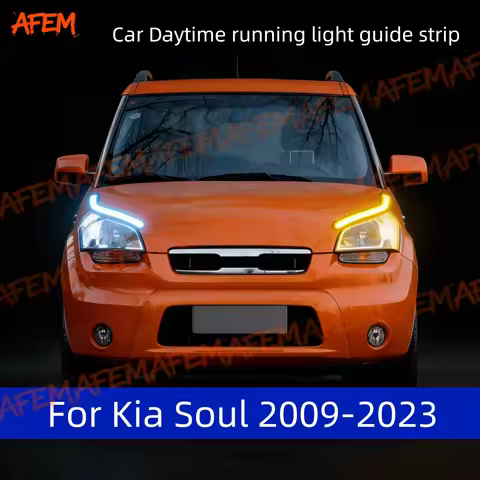 Car DRL Daytime Running Light Start Scan Style Sequential Flowing Turn Signal Light Ultra-Thin LED F