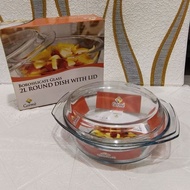 BOROSILICATE GORME GLASS 21 ROUND 2 L/