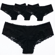 H&M underwear with black lace, 4-way cold elastic fabric, soft and smooth lace, genuine HM product, 
