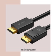 UGREEN DP 1.2 Male To Male Cable (Black) (1.5M, 3M, 5M)