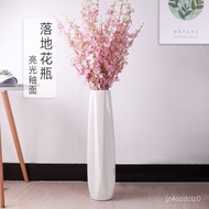 🚓Large Vase Floor High Vase Decoration Large Living Room Dried Flower Porcelain Minimalist Modern Creative Hydroponics F