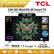 TCL 55C6K QD-MiniLED TV 55" Inch 4K QLED | 144Hz | ONKYO 2.1 | Dolby Vision IQ & HDR10+ | Ultra Slim
