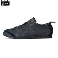 Onitsuka Shoes for Women Sale Leather Mexico 66 Shoes for men Unisex Casual Sports Sneakers All Black
