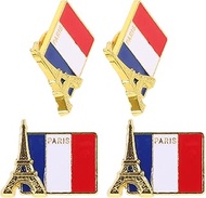 4pcs Country Enamel Pins Dubai Flag Lapel Pin Dubai Brooch Metal Patriotic Badge Dubai Souvenir for 