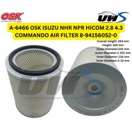 A-6466 OSK ISUZU NHR NPR HICOM 2.8 4.3 COMMANDO AIR FILTER 8-94156052-0