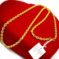 LAELA RANTAI LEHER SAUH HOLLOW EMAS TULEN 916 GOLD NECKLACE