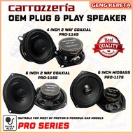 🔊 Carrozzeria OEM Plug & Play Speaker 4 Inch 2 Way Coaxial Speaker 6 Inch Mid Bass Speaker Suitable 