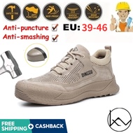 Lightweight Safety Shoes For Men Steel Toe Work Boots Low Cut Waterproof Combat Jogger 539