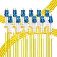 FLYPROFiber- 1M-6Pack OS2 LC to LC Single Mode Fiber Patch Cable, SM Fiber Optic Cable, SMF Singlemo