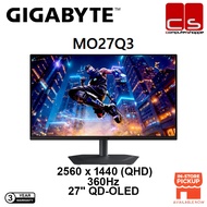 GIGABYTE MO27Q3 Gaming Monitor QD-OLED 360Hz (2560 x 1440)(QHD)  0.03ms GTG